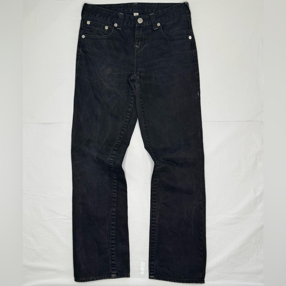 True Religion - Black Straight-Leg Jeans